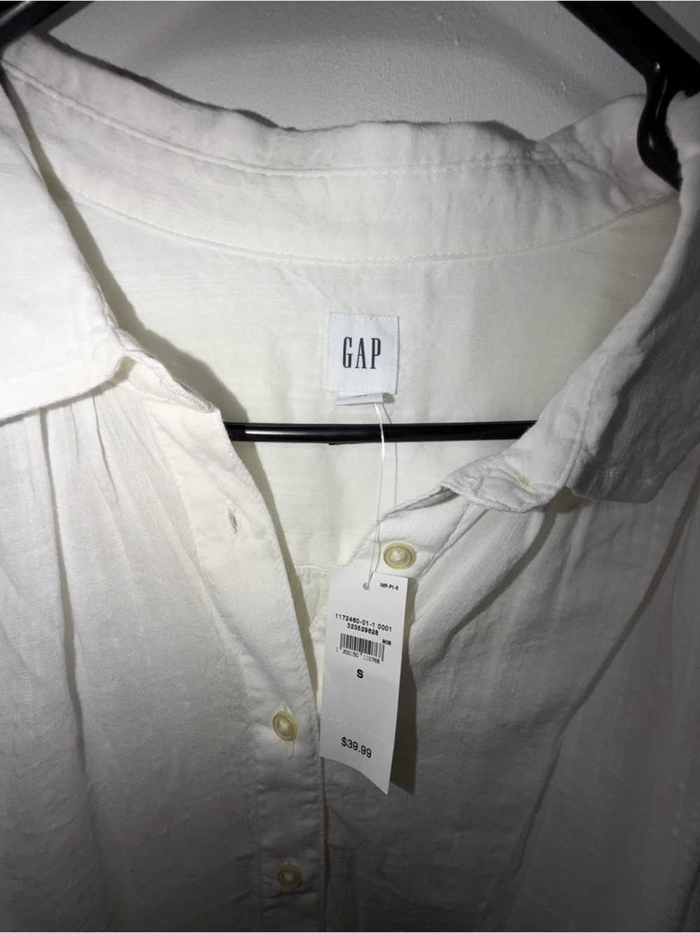 GAP Men's Cream Button-Down Casual Shirt